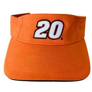 Tony Stewart Visor Hat Adult Hook n Loop Orange #20 Chase Authentics Cotton Cars